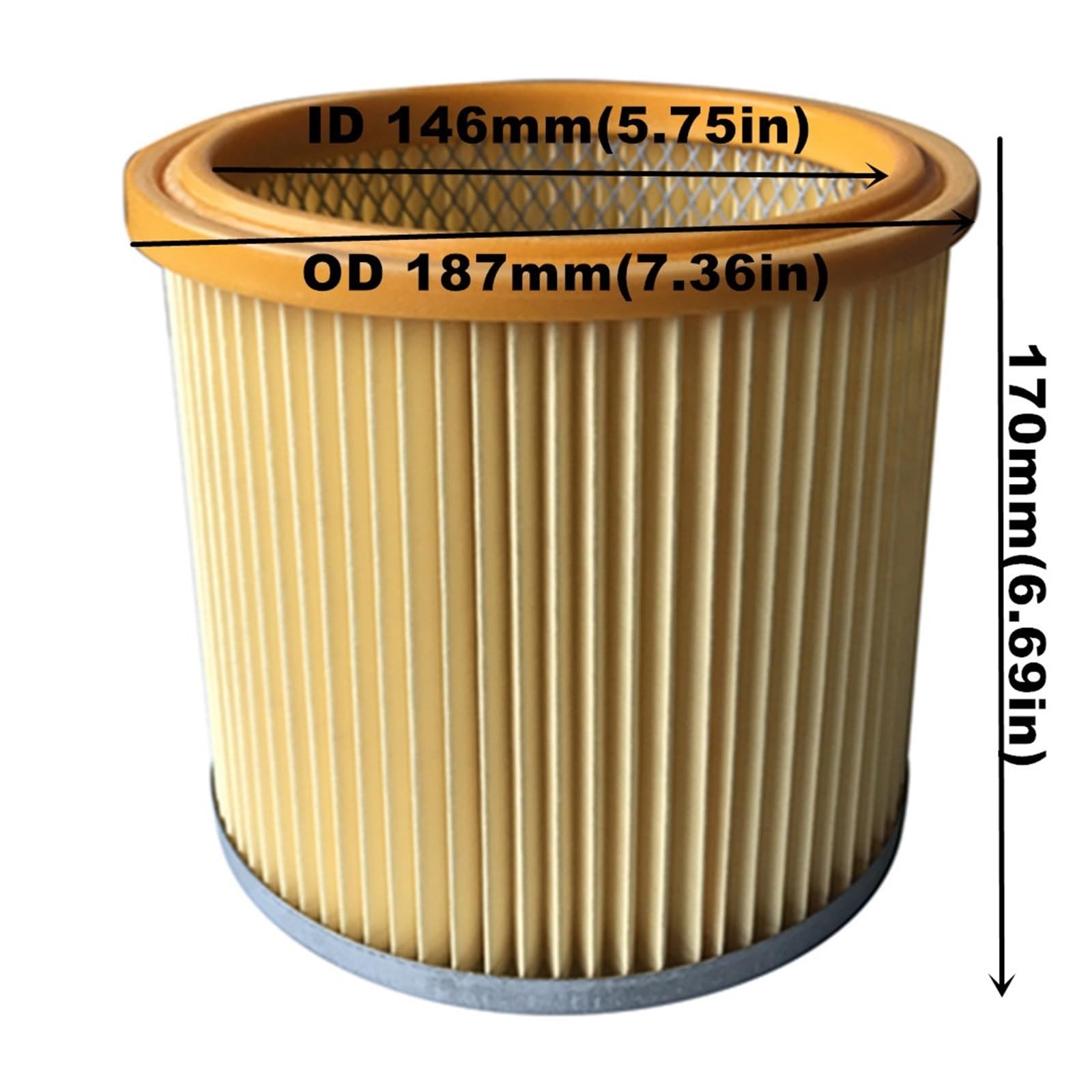 1 Uds. Filtro de Cartucho Compatible con Dexter 20L/30L Filtro HEPA Accesorio de Piezas de aspiradora