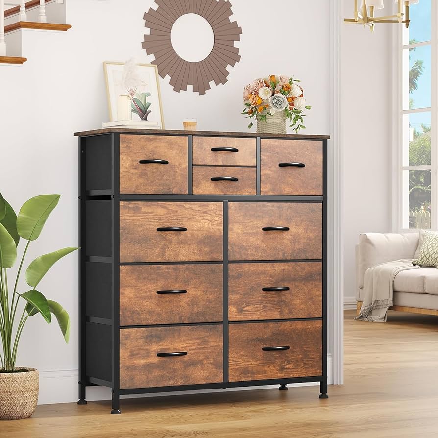 イデー　WAVE TALL CHEST Maple Amazon.com: YITAHOME Dresser with 9 Drawers - Fabric Storage