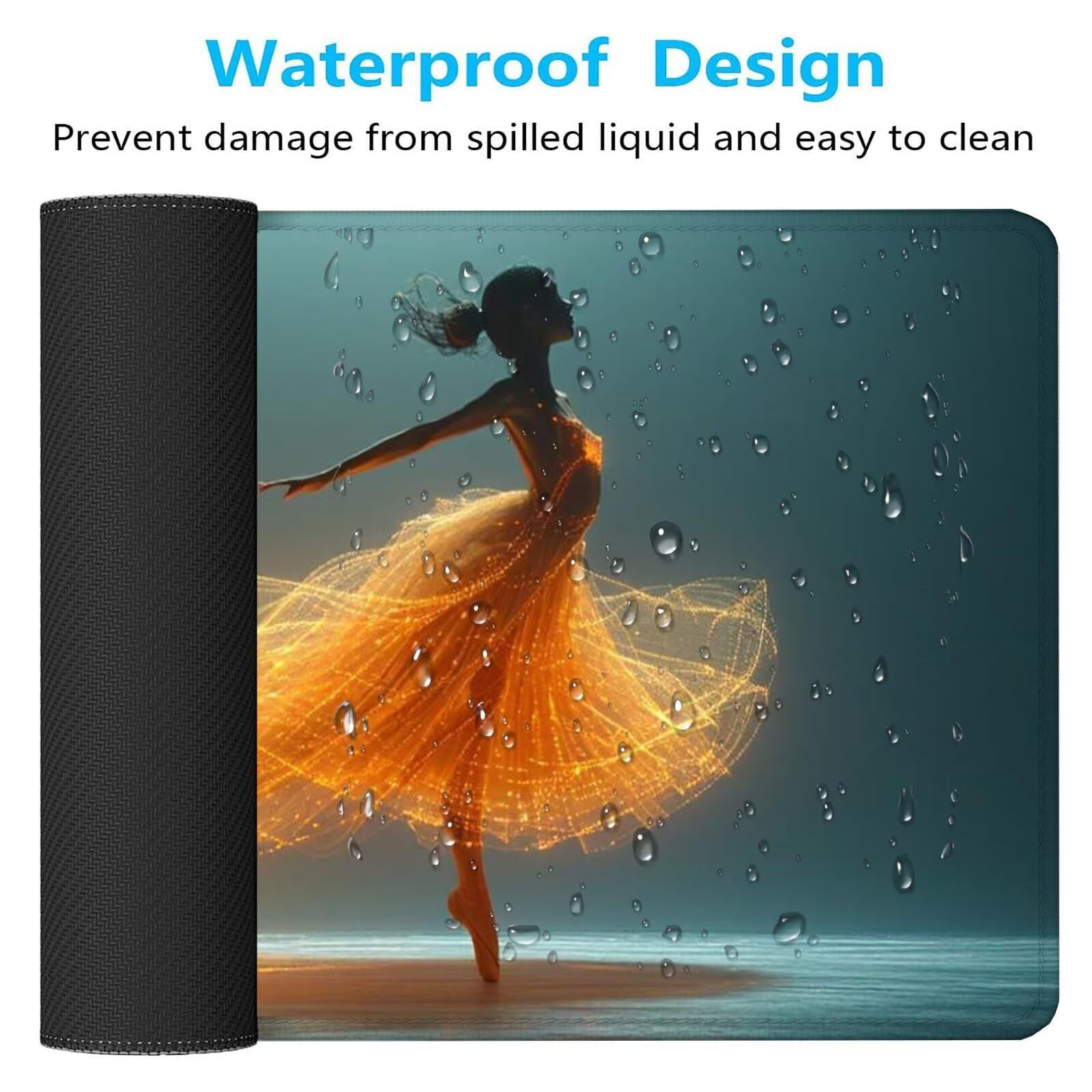 Alfombrilla Ratón Chica Alfombrilla Ratón Gaming XXL 1200x600x3mm Accesorios Escritorio,Antideslizante Mousepad Bailar Tapete Escritorio Infantil,para Alfombrilla Pc Teclado Ratón J916