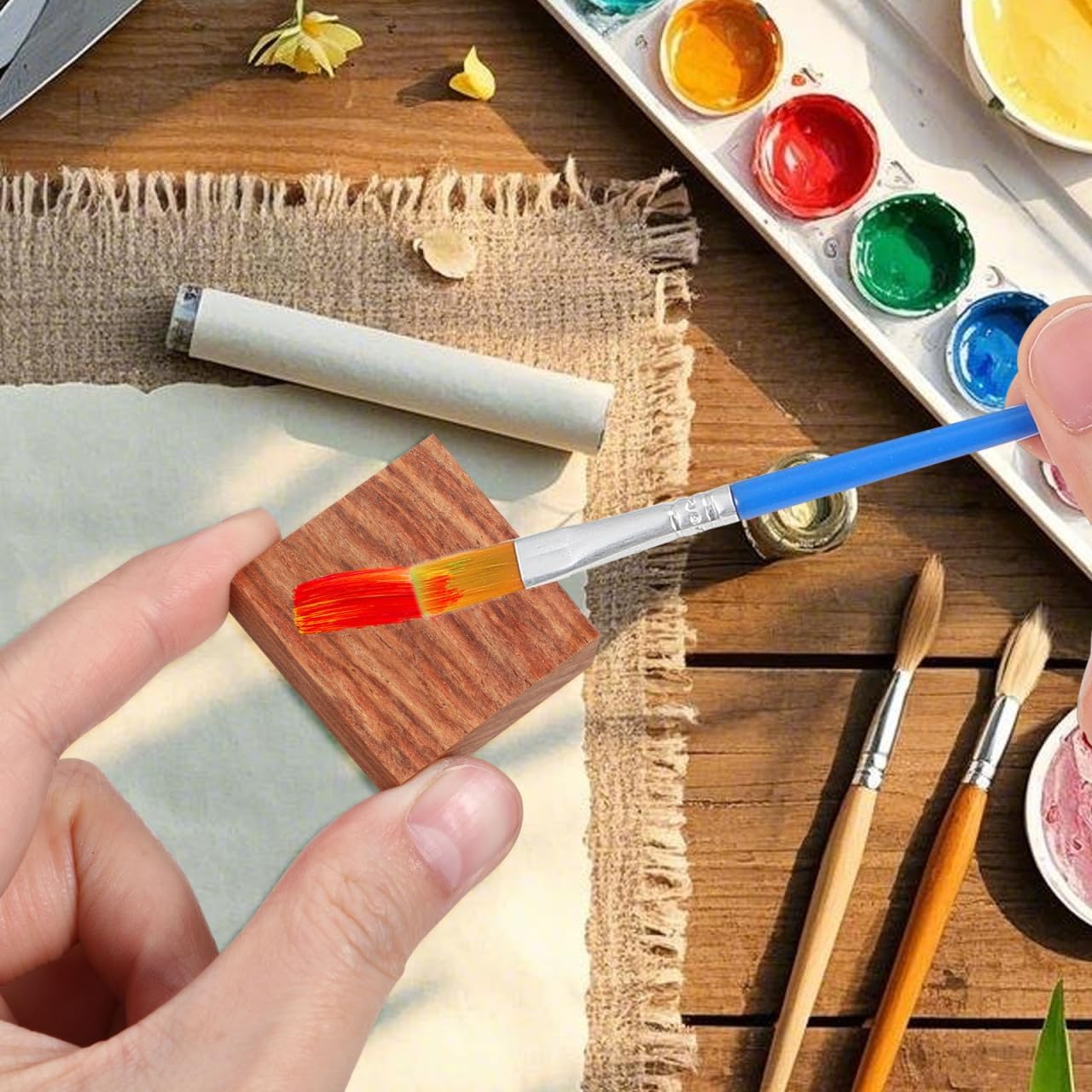 SHINEOFI 24pcs Wood Ring Blanks Wooden Blocks for Crafts Jewelry Ring Making En Carving Blocks Turning Blanks Craft Turning Making Supplies Unfinished Natural Board