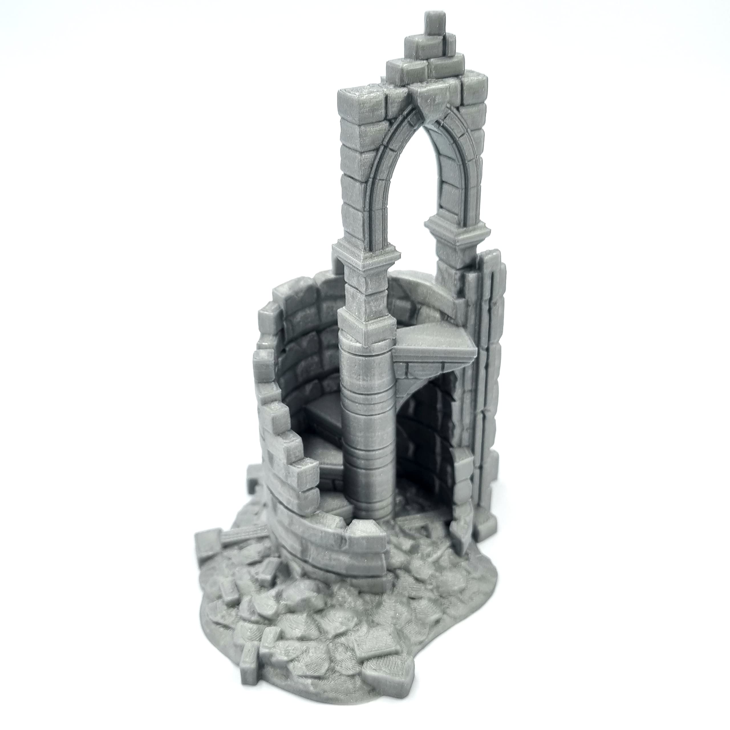 Q P Quality Printing 3D QP3D - Mur de Combat en Ruine, Paysage de Terrain 28-32 mm pour Wargames et RPG, Accessoires DND, D&D