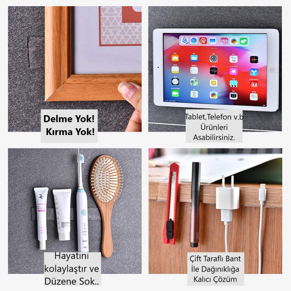 Çok Fonksiyonlu Şeffaf Çift Taraflı Bant Yıkanabilir 3 m x 3 cm x 2 mm