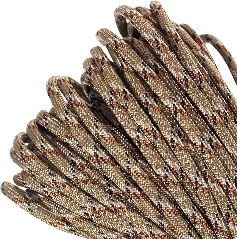 Paracord Planet Genuine Tipo III Paracord de 550 lb – Cordón de nailon en colores sólidos, multicolores y reflectantes – Más de 25 colores y opciones de longitud de 10', 25', 50' y 100'