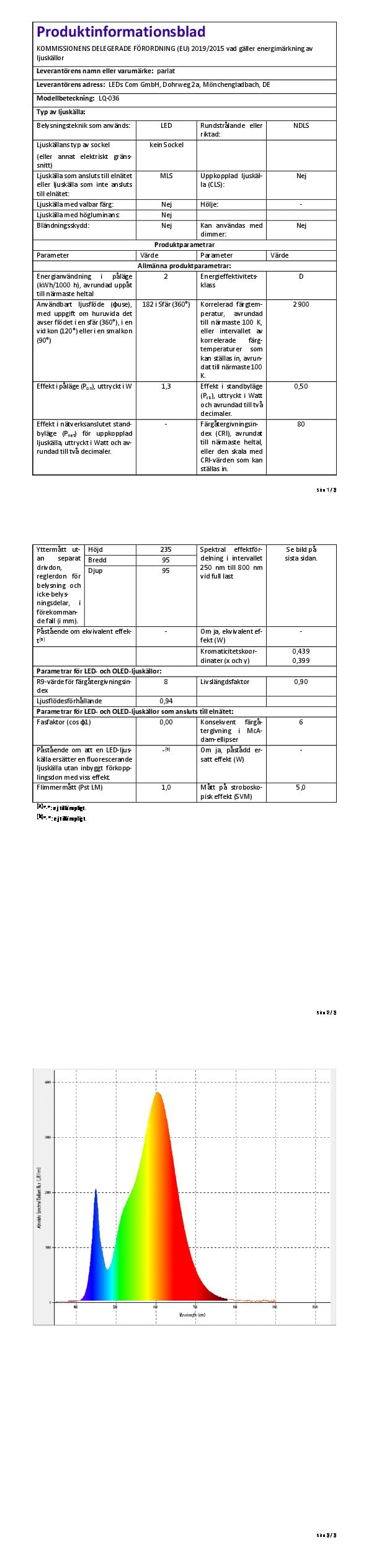 ledscom.de 5x LED Treppenlicht/Wandeinbauleuchte für innen und außen, Downlight, eckig, grau, 95 x 235mm, warmweiß