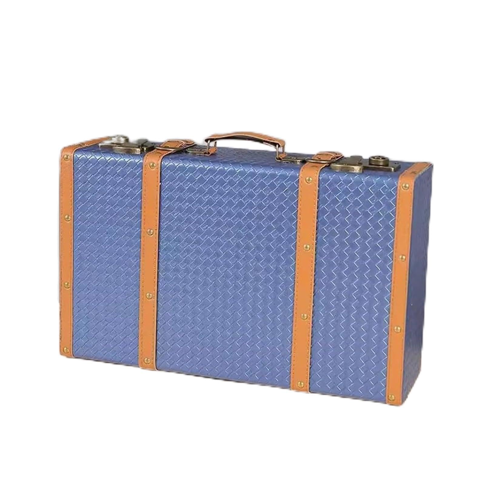 Valise vintage en bois marron lot de 2 pour rangement et decoration