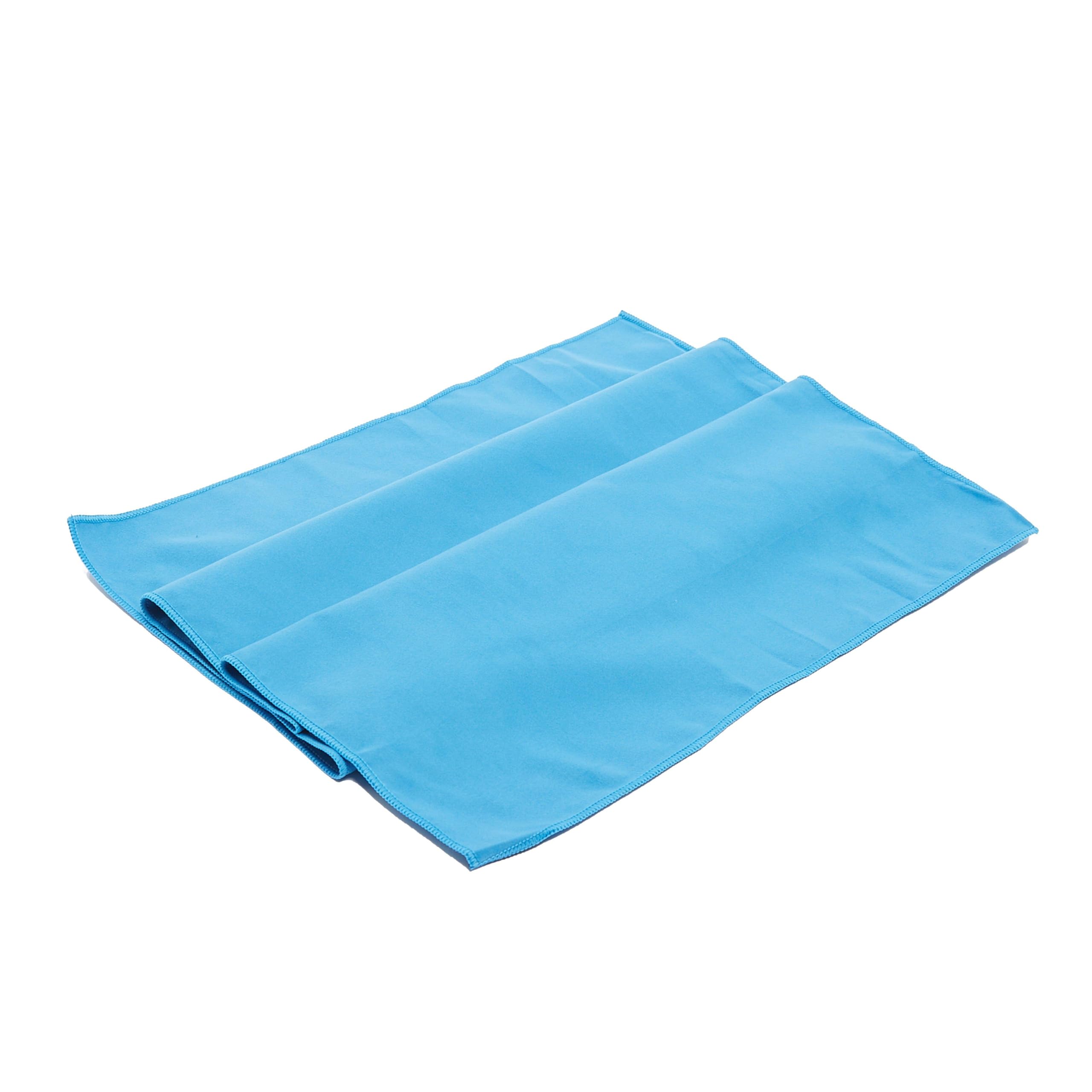 TECHNICALS Suede Microfibre Travel Towel, XL Size, Super Absorbent, Quick Drying, Lightweight, Soft, 190 x 90 cm (Blue)