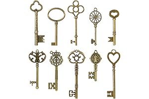 CHuangQi Vintage Skeleton Key Set: Unlock a Realm of Steampunk Delights