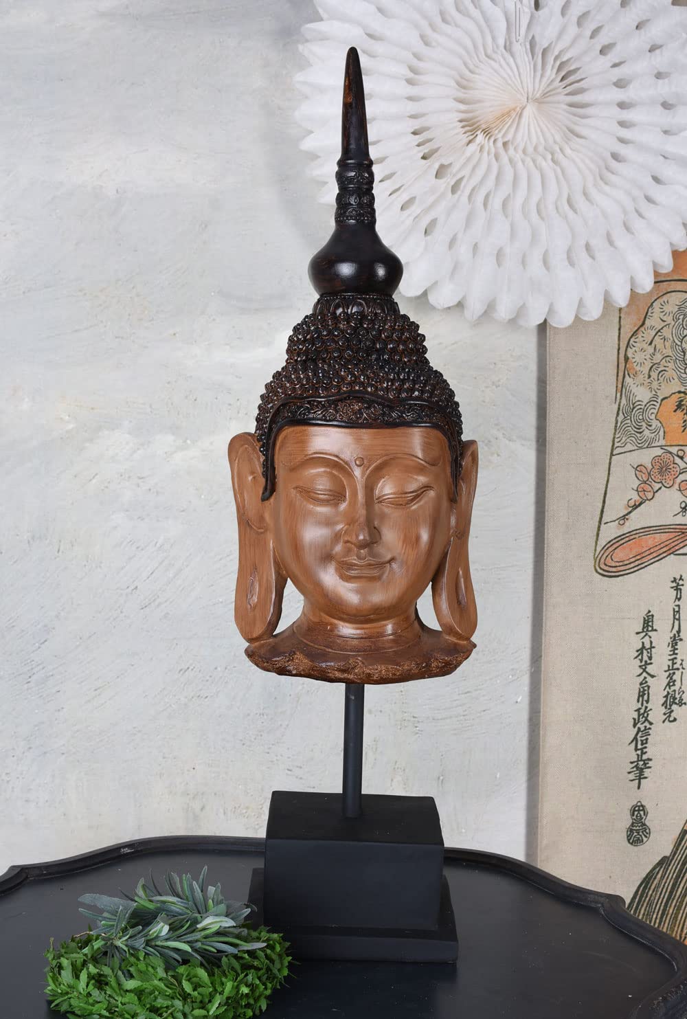 Bouddha XXL Tête de Bouddha Thaïlande Bouddha Décoration de jardin Sculpture décorative Cw622 Palazzo Exclusif