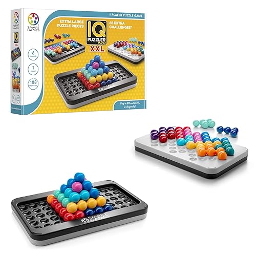 SmartGames IQ Puzzler Pro XXL - Juego de gran tamaño con 188 desafíos