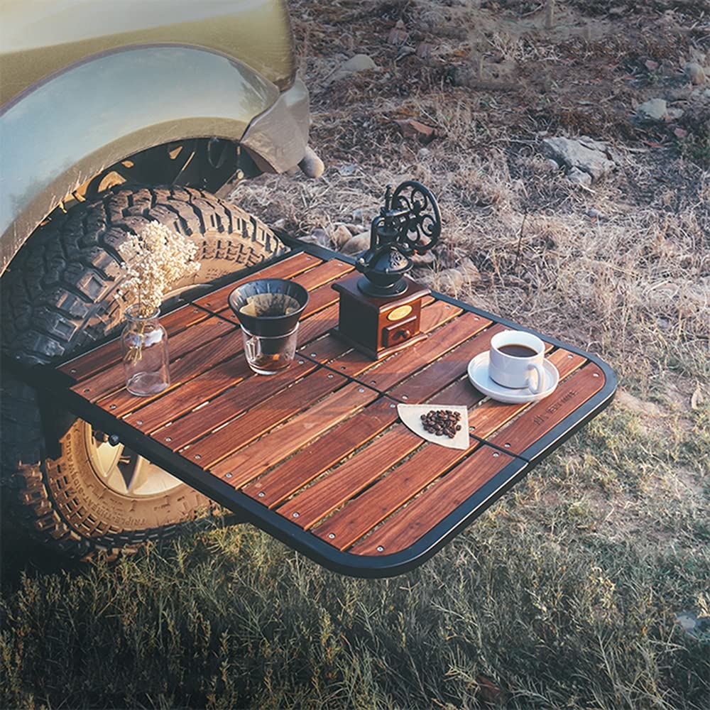 Buy WDSWBEH Tire Table Vehicle Camping Travel Outdoor Work Table, Black