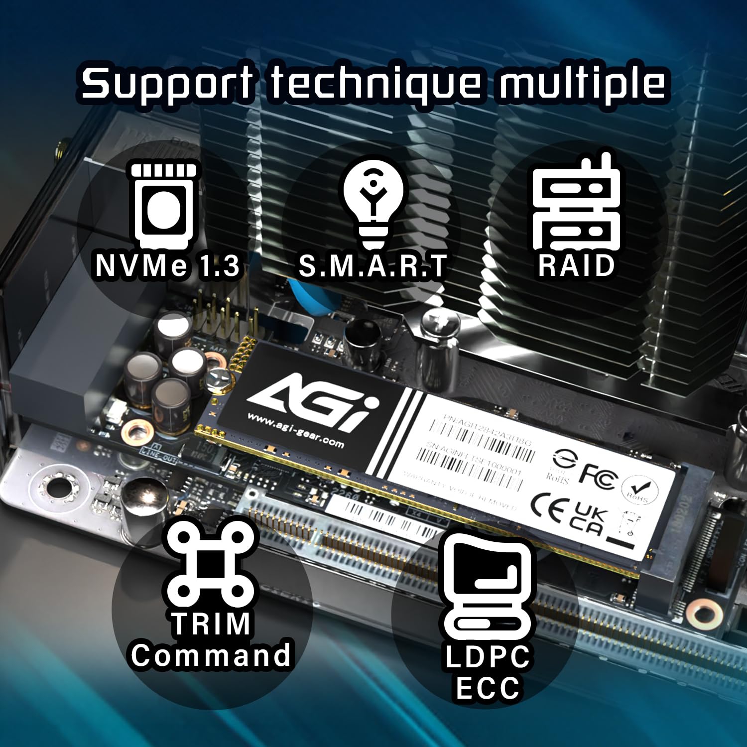 Amazon.com: AGI 2TB AI298 Internal SSD, PCIe NVMe M.2 Gen3x4 Cache