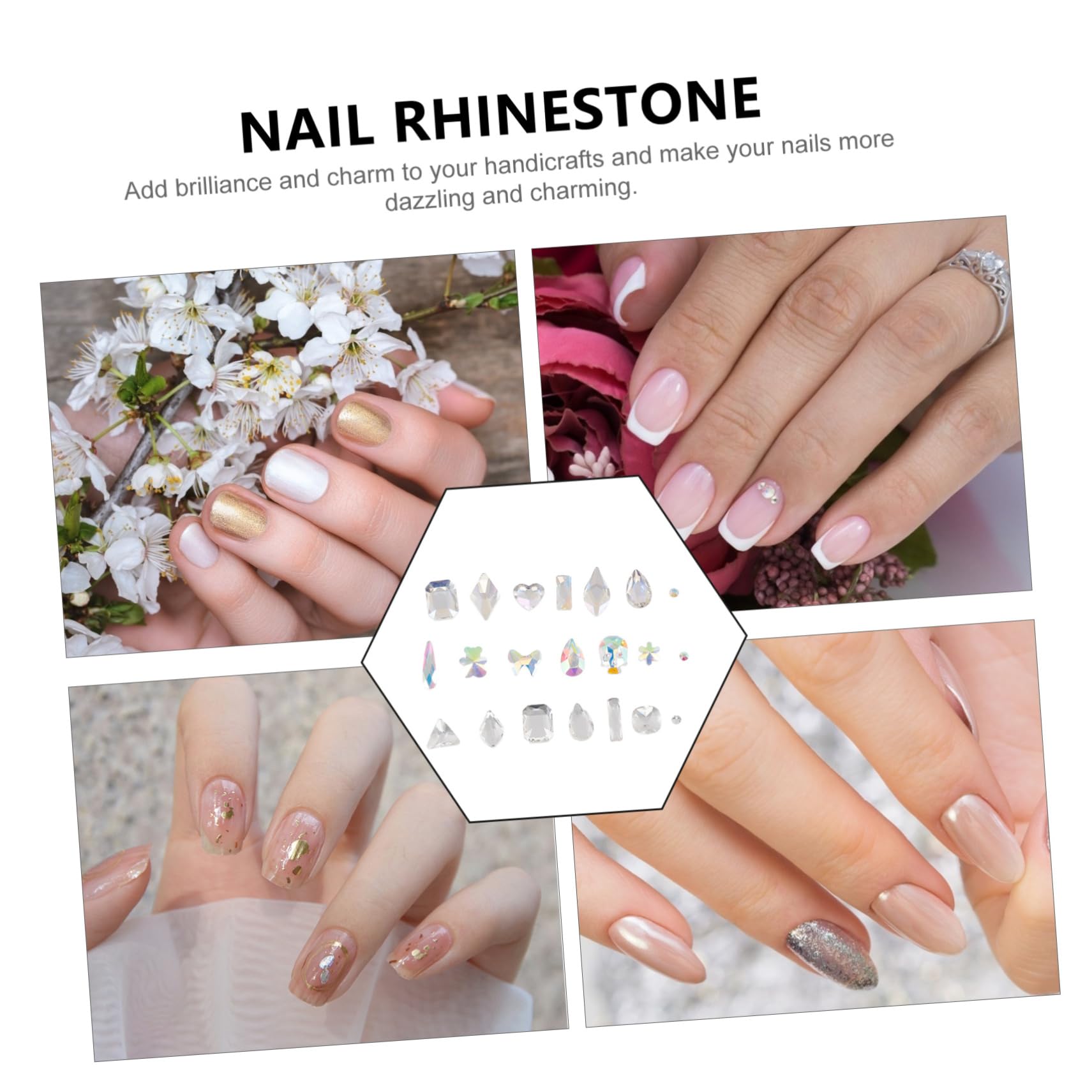 2 Set Unghie Flatback Con Decorazioni Per Nail Art Accessori Per Diy Per Domestico Per Halloween Feste E Speciali 3 Scatole*2