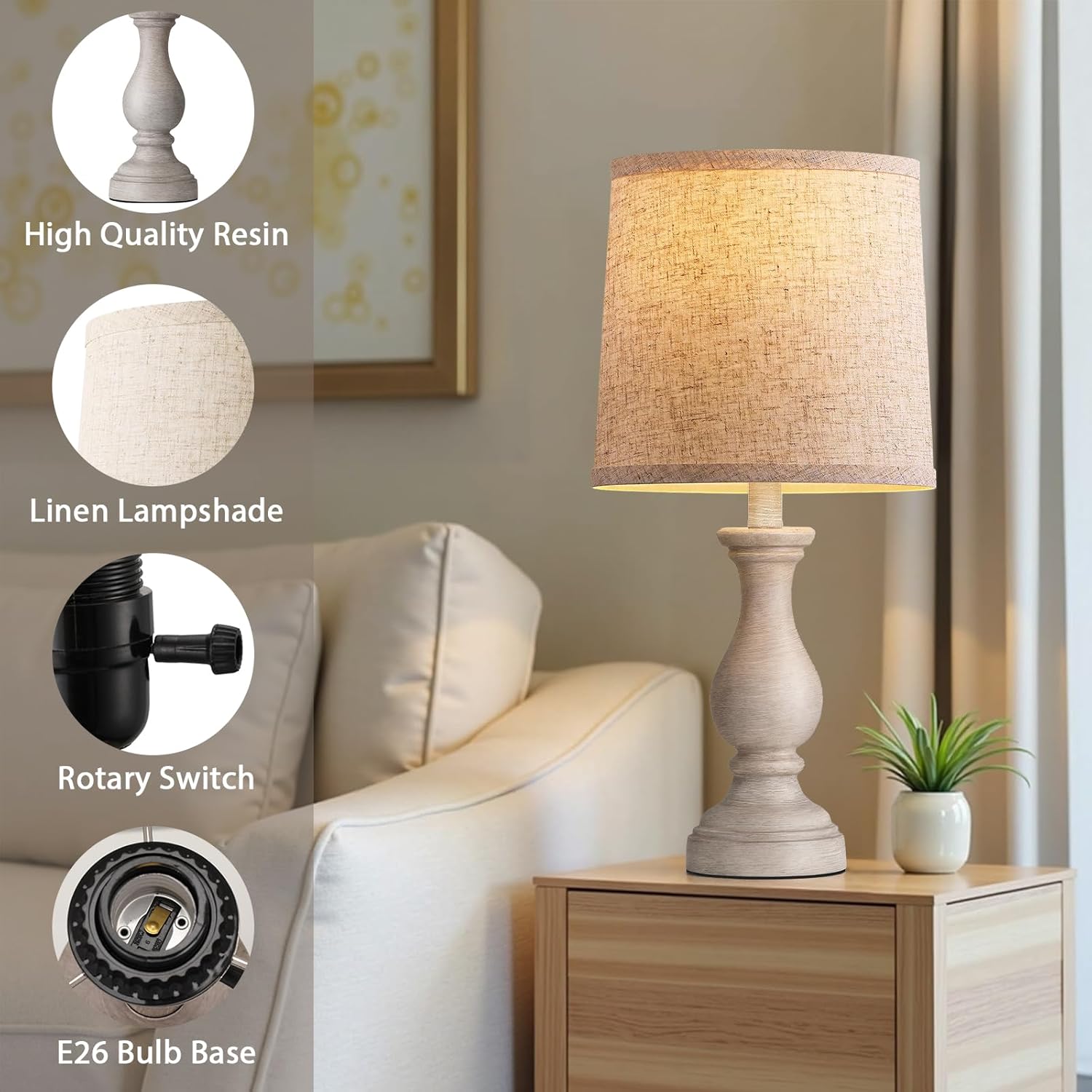 Illuminate Your Space: Top Review of the Seealle Farmhouse Table Lamps Set of 2