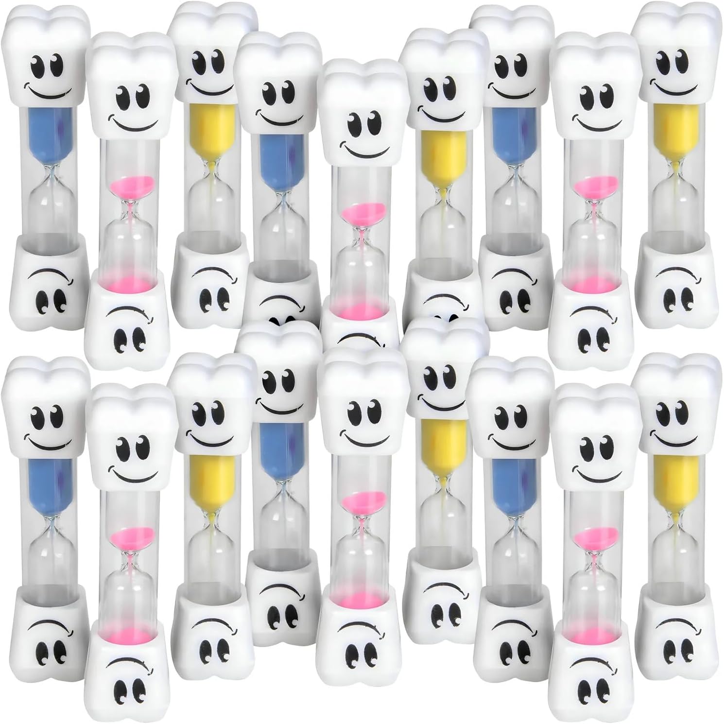 Smile Tooth 2 Minute Sand Timer Assorted Colors