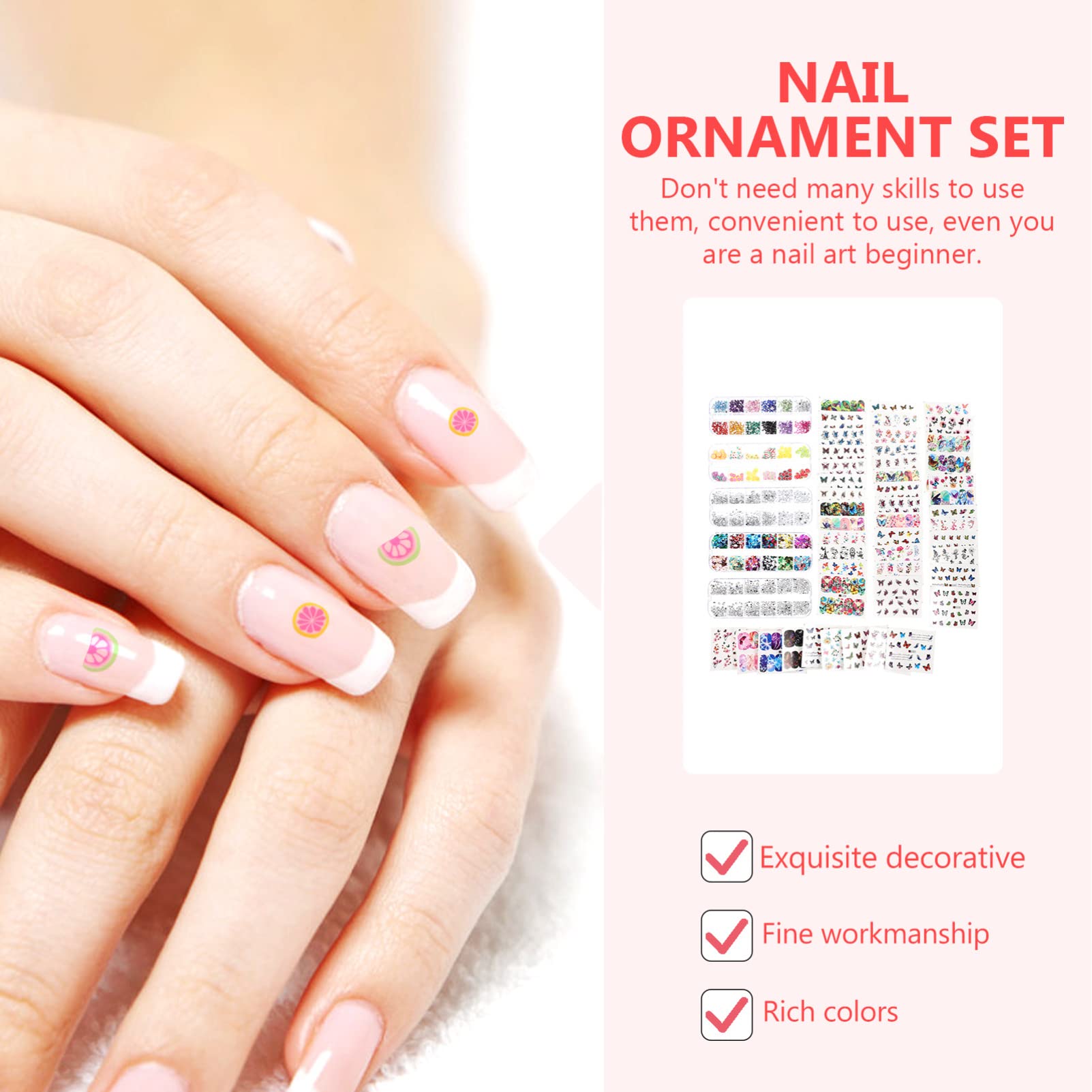 Nail accessories,2 Sets Nail Art Accessories Rhinestone Nail Charms Nail Art Accessory Crystal Nail Charms Nail Accessories Butterflies Nail Decor