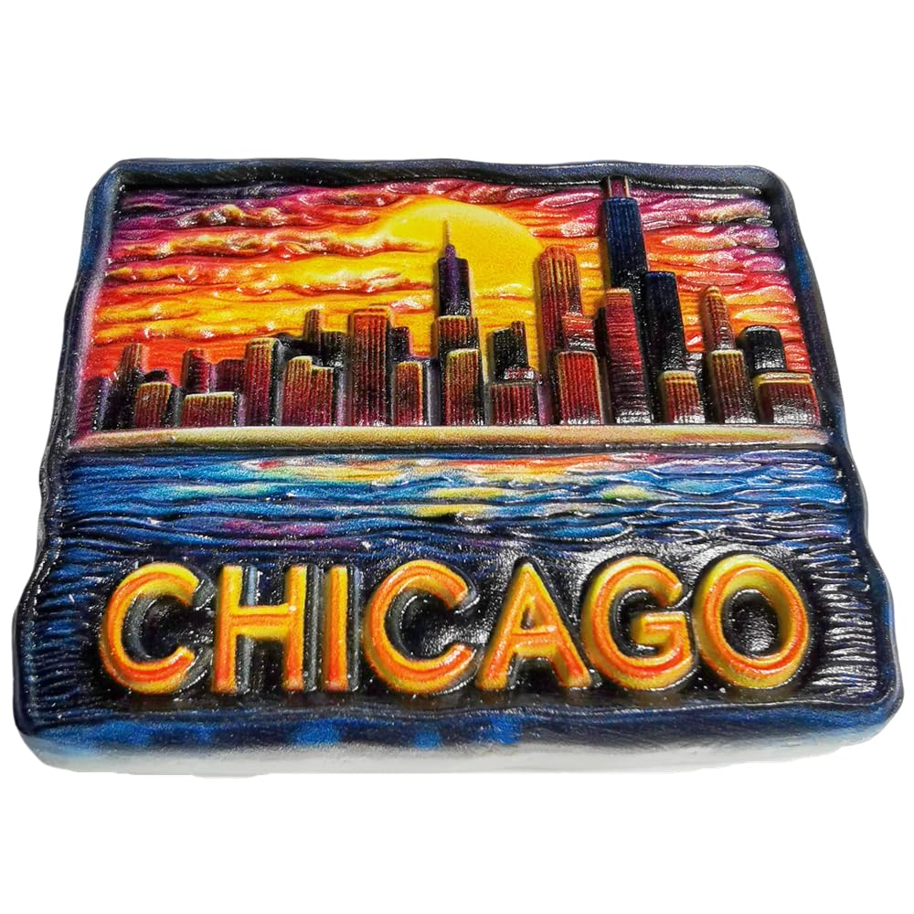 Chicago lodówka magnes podróżny pamiątka lodówka dekoracja 3D naklejka magnetyczna rzemiosło