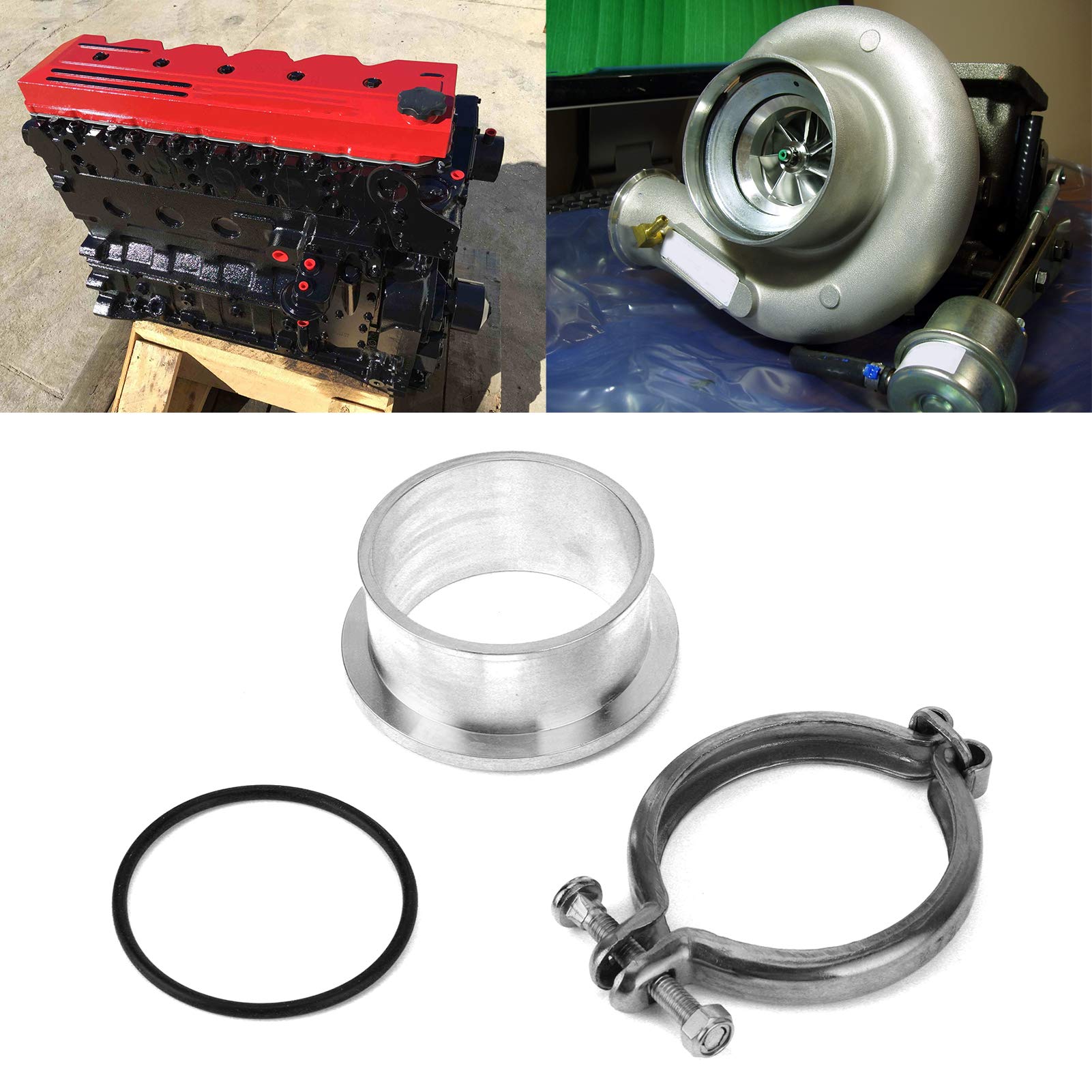 3,0 Zoll V-Bandklemme Für HX35/HX35W/HX40W Turbo - Flugzeugaluminium Flansch