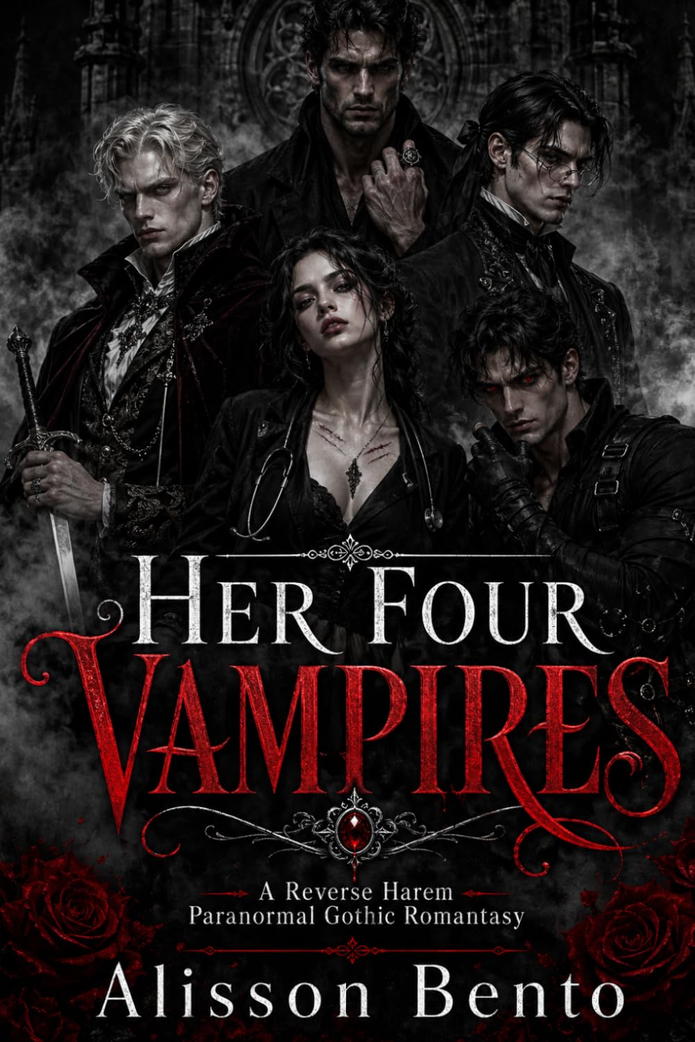 Her Four Vampires: A Reverse Harem Paranormal Gothic Romantasy (The Shadowed Realms Collection)