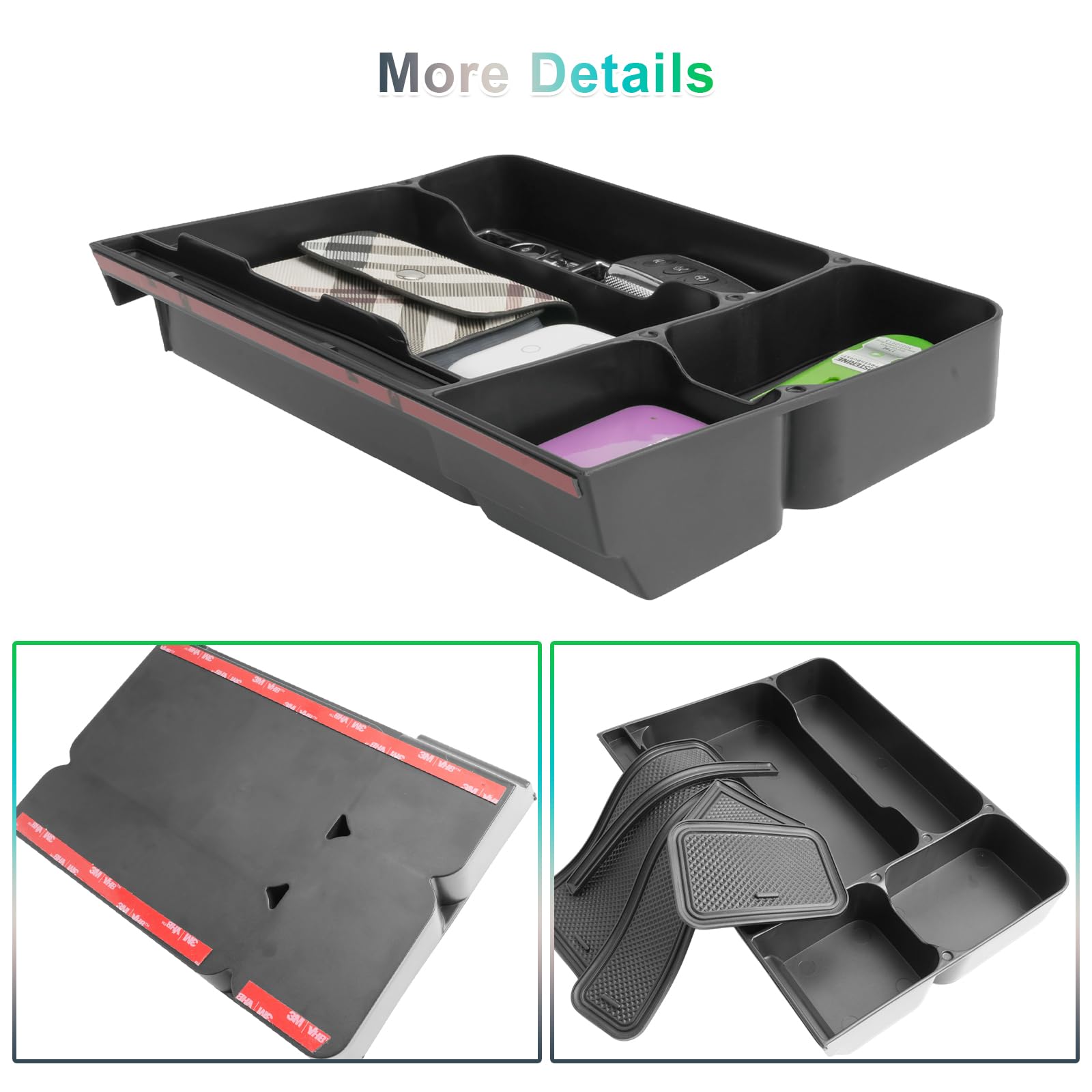 GAFAT Dacia Sandero 3 Stepway/Jogger 2025-2021 Scatola Portaoggetti Console Centrale, Accessori Sandero iii 8" Media Navi per Organizer Dietro lo Schermo [NON Fαcelift 2026]
