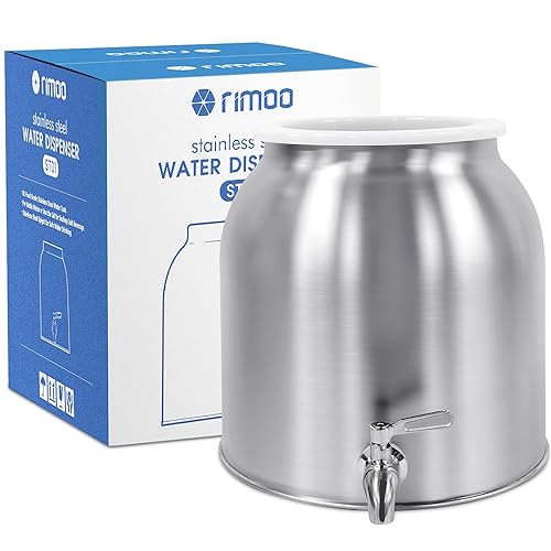 Stainless Steel Water Dispenser, 2.5 Gallon Drink Dispenser with 18/8