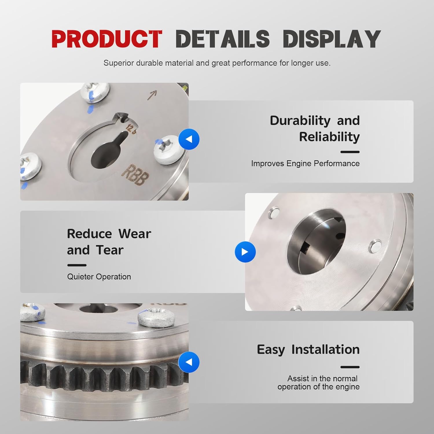 14310-RAA-A01 Engine Variable Valve Timing (VVT) Sprocket for Accord 2003-2007, Element 2003-2011 2.4L L4 14310RAAA01 3T1009