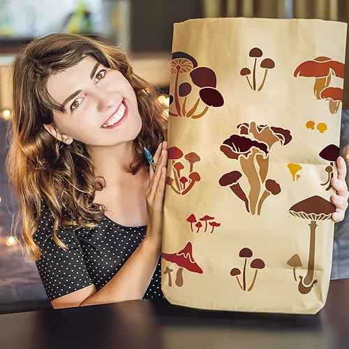 Vista 127 de INFUNLY Plantillas de pared de mandala para pintar paredes reutilizables de azulejos, plantillas de piso de concreto de 12 x 12 pulgadas para pintar