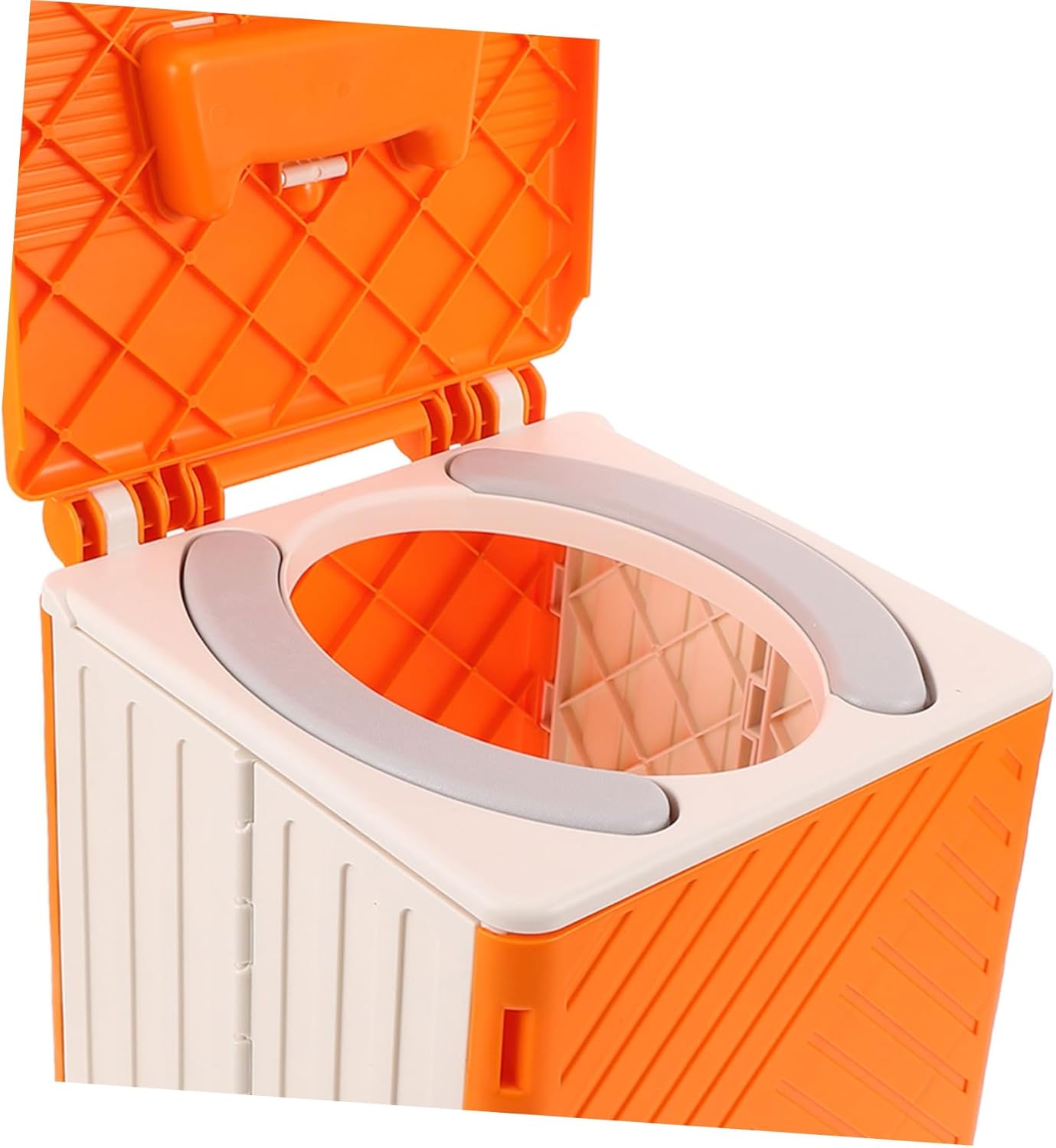 1 Set Compact Portable Folding Potty for Travel Friendly Toilet Seat with Storage Pouch for Indoor Outdoor Use Lightweight Design for Comfort and Easy Cleaning