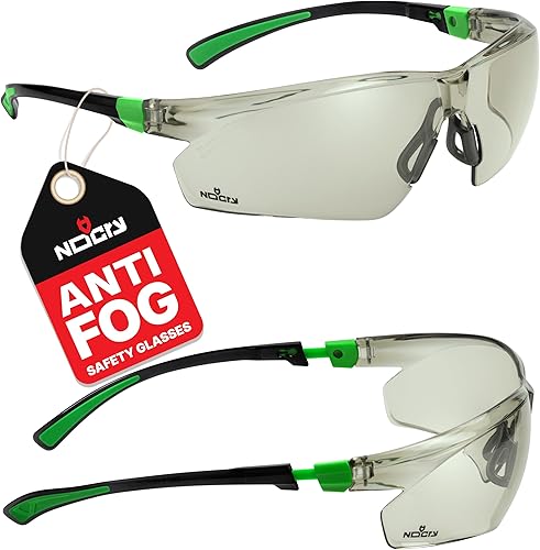 Miniatura 1 de NoCry Gafas de seguridad tintadas para hombres y mujeres con antiempañamiento y resistentes a los arañazos con lentes envolventes  patillas