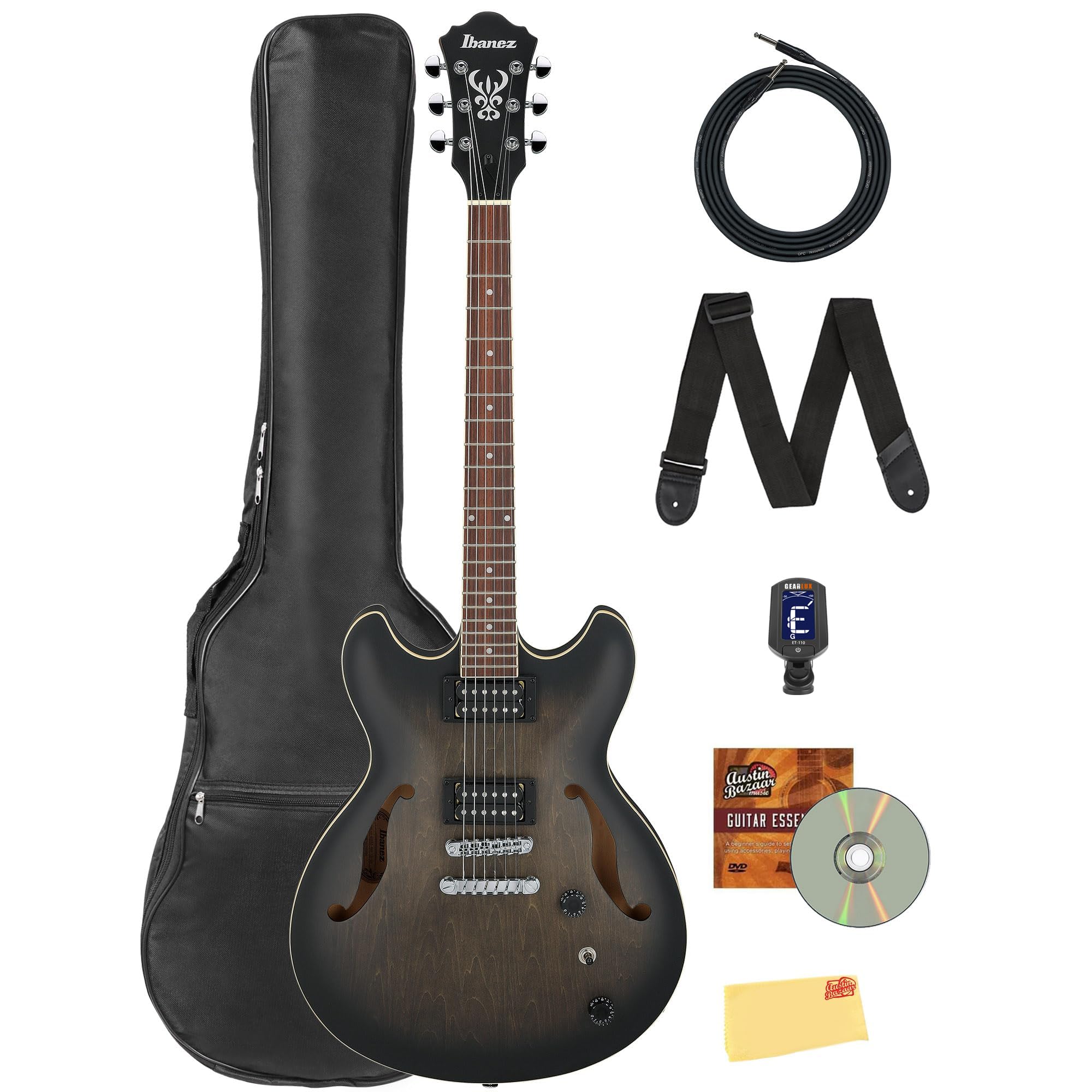 Amazon.com: Ibanez AS53 AS Artcore Hollow Body Electric Guitar