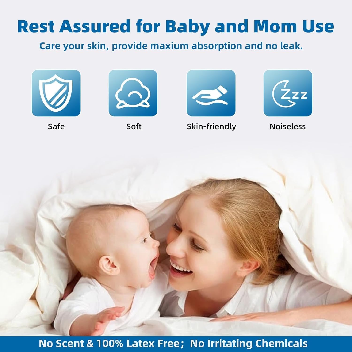 Extra Large Chucks 36"x36" 100 Count Disposable Bed Pads Heavy Duty Absorbent Elderly Adults Incontinence Bed Pads,Waterproof Thicken Puppy Pee Pad,Changing Underpads for Women and Baby - Image 4