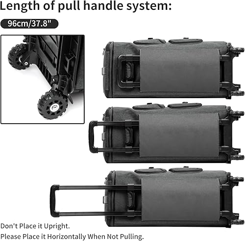 Miniatura 7 de LemoHome Bolsas de ropa con ruedas para viajes, bolsa de lona convertible, bolsas enrollables para viajes, bolsa de ropa con ruedas, equipaje