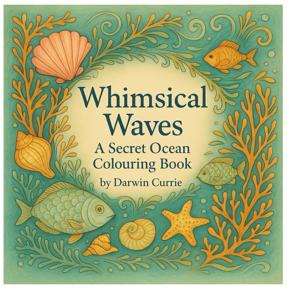 Whimsical Waves: A Secret Ocean Colouring Book: Intricate Ocean Designs for Relaxation and Mindfulness