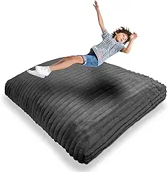 Almofada de impacto - almofada sensorial com blocos de espuma de cobertura para crianças e adultos, equipamento de ginástica ideal para pular, brincar ou relaxar