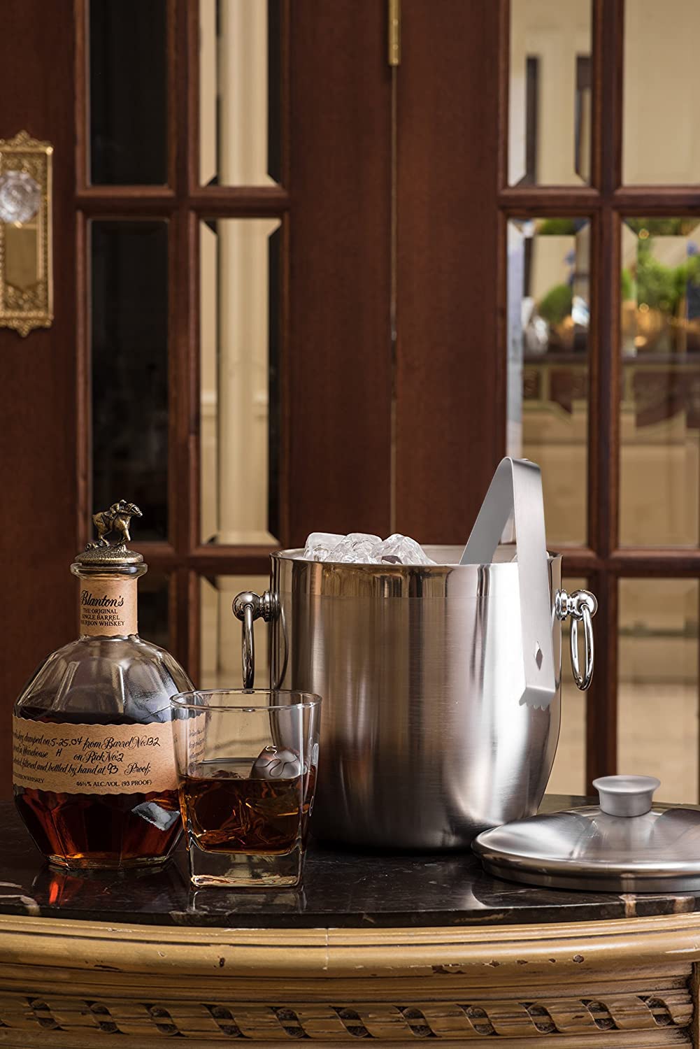 Bellemain Stainless Steel Ice Bucket with Lid Double Wall Insulated