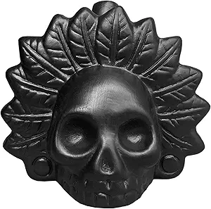 Aztec Death Whistle - Real Screaming, Up To 125+ Decibels Loud, Authentic Human Sounding Screams - Black