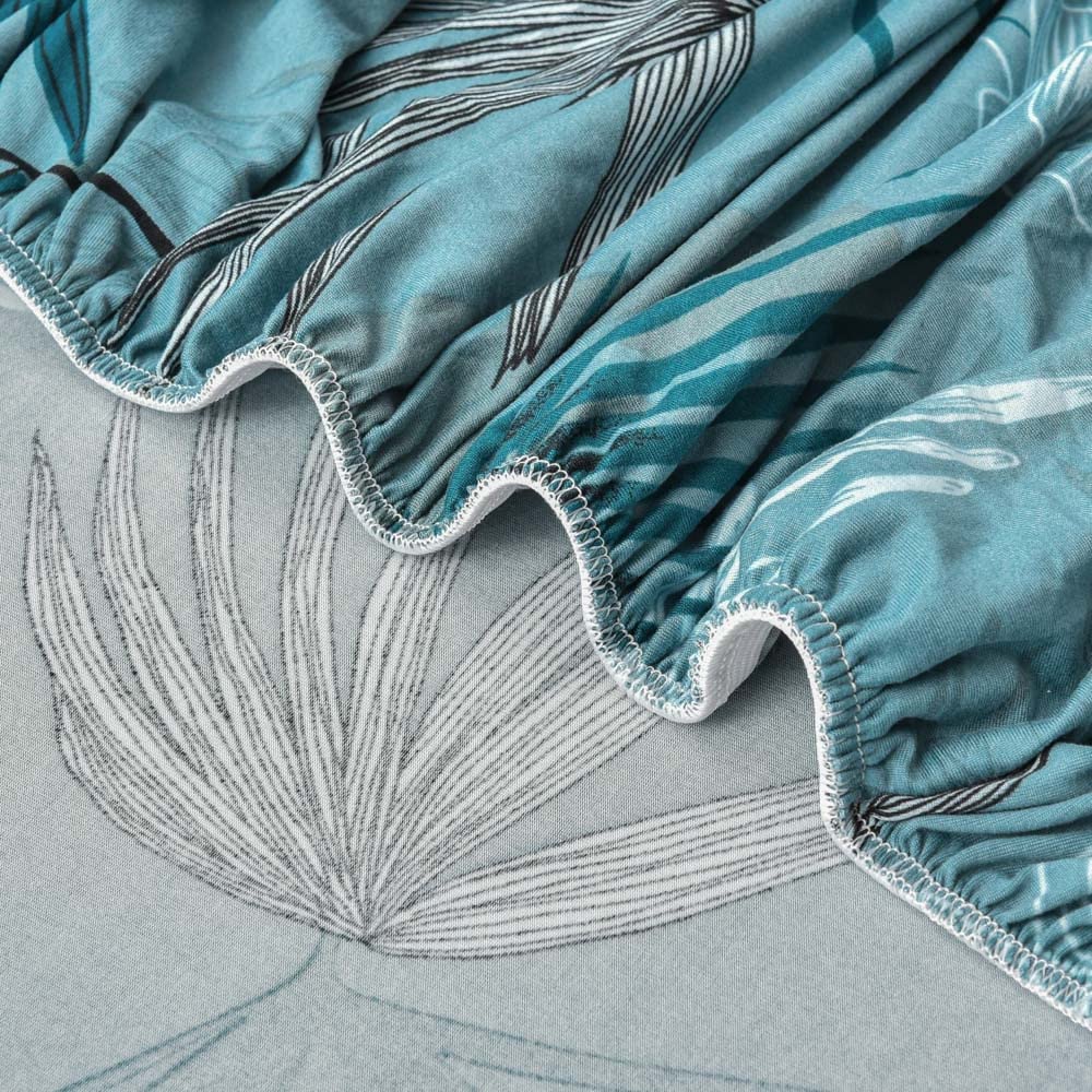 CONRUSER Copridivano Elasticizzato Per Poltrona Reclinabile | 4 Pezzi In Tessuto Jacquard Morbido | Con Tasca E Cinghie Antiscivolo | Verde Acqua