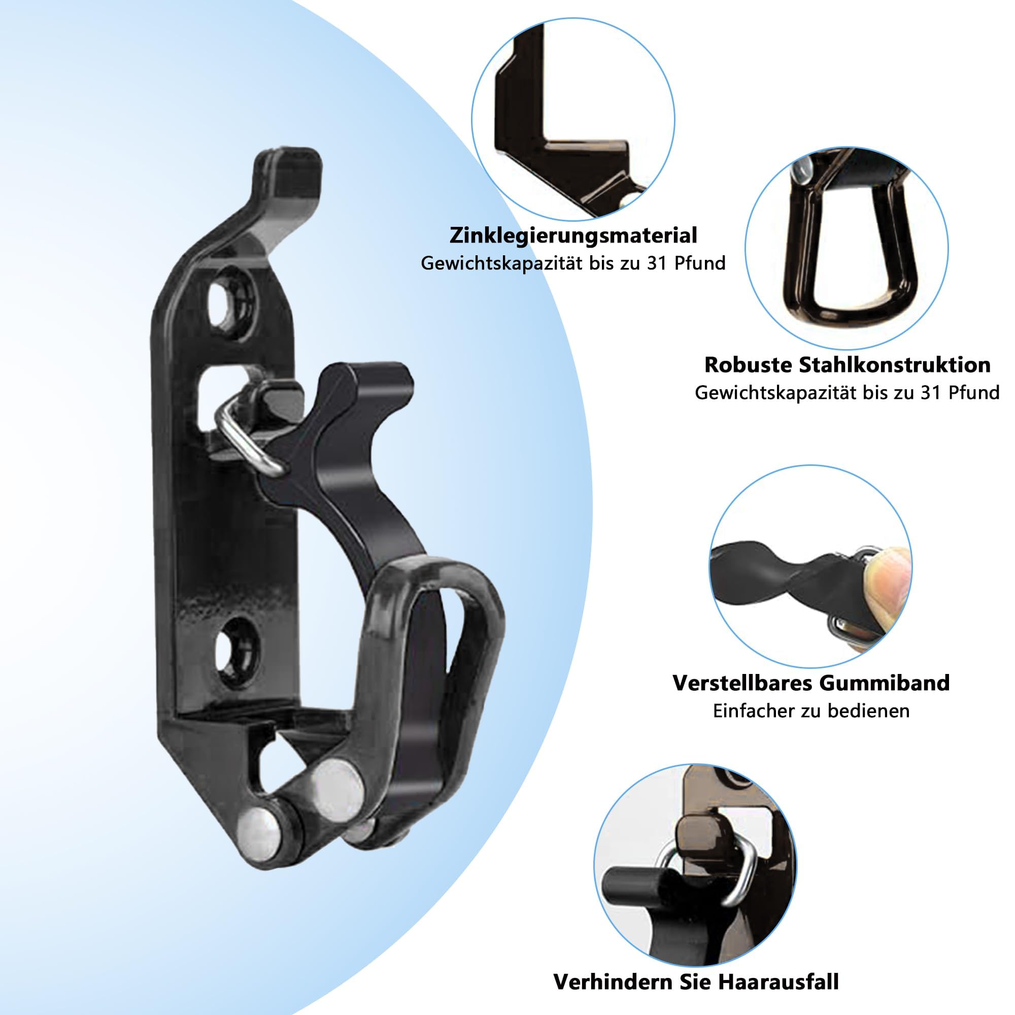 Supports de Pelle pour Galerie de Toit: 6 Pièces Support de Pelle Accessoires Camion avec Vis et Écrous pour Porte-Bagages de Camion Voiture Bateau Outils (Noir)
