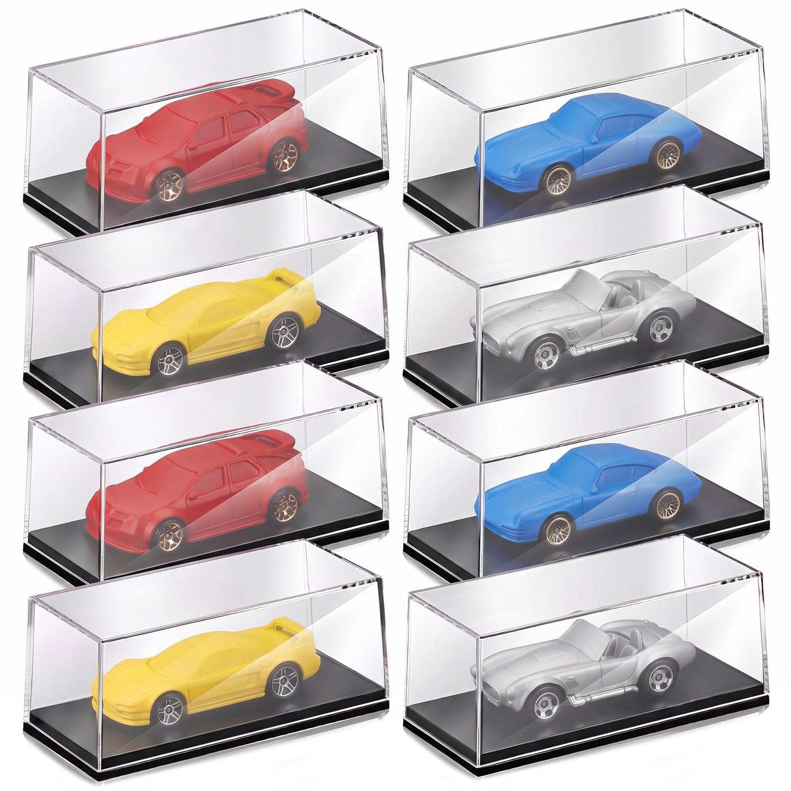 Photo 1 of Singhoow 8 Pcs 1/64 Acrylic Display Cases