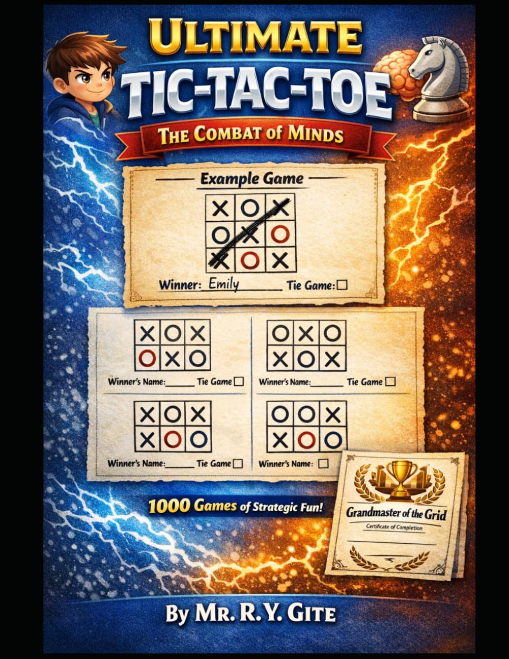Ultimate Tic-Tac-Toe: The Combat of Minds – 1000 Strategic Games for Kids, Teens & Family Fun