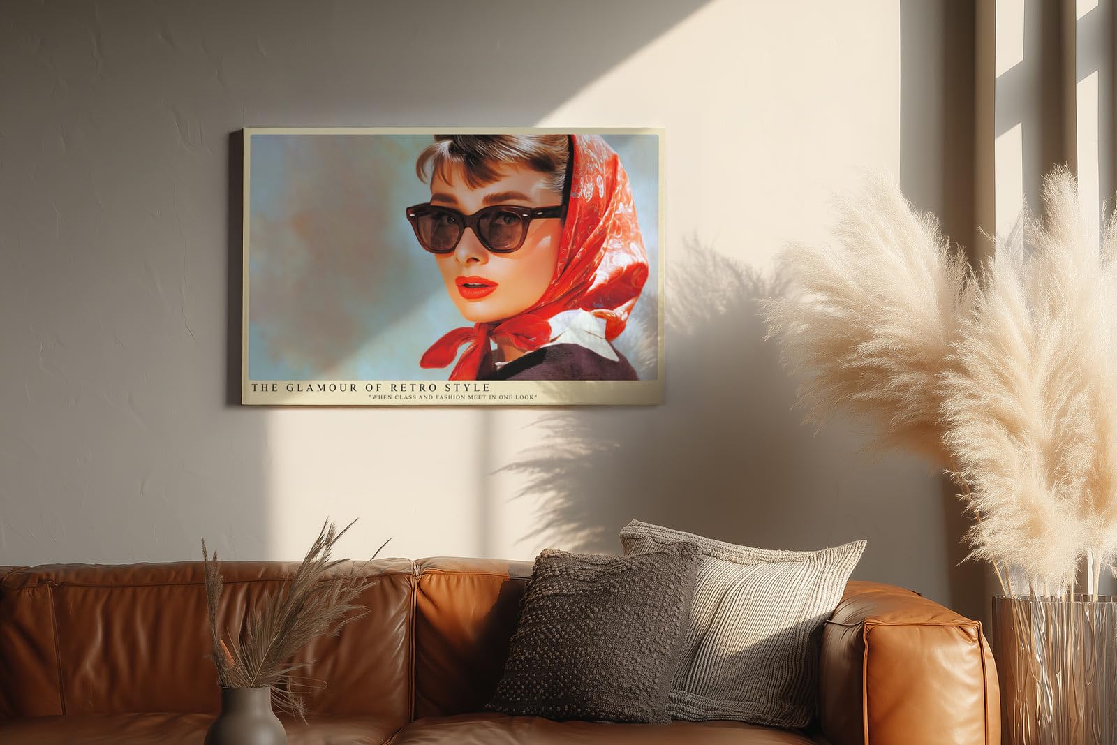Paul Sinus Wandbild 150x100cm The Glamour of Retro Style – Klassische Modeikone im Look der 60er Jahre