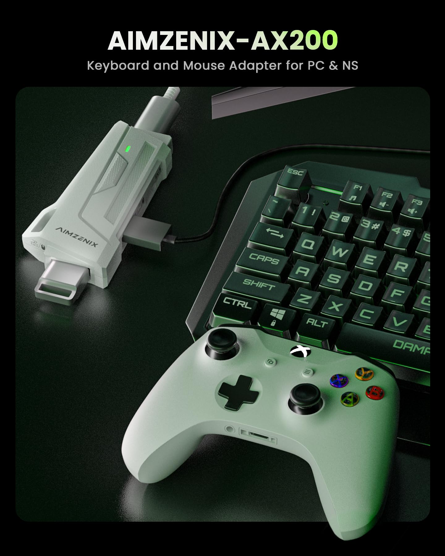 Amazon.co.jp: AIMZENIX AX200 キーボード&マウスアダプター NS2/NS&PC