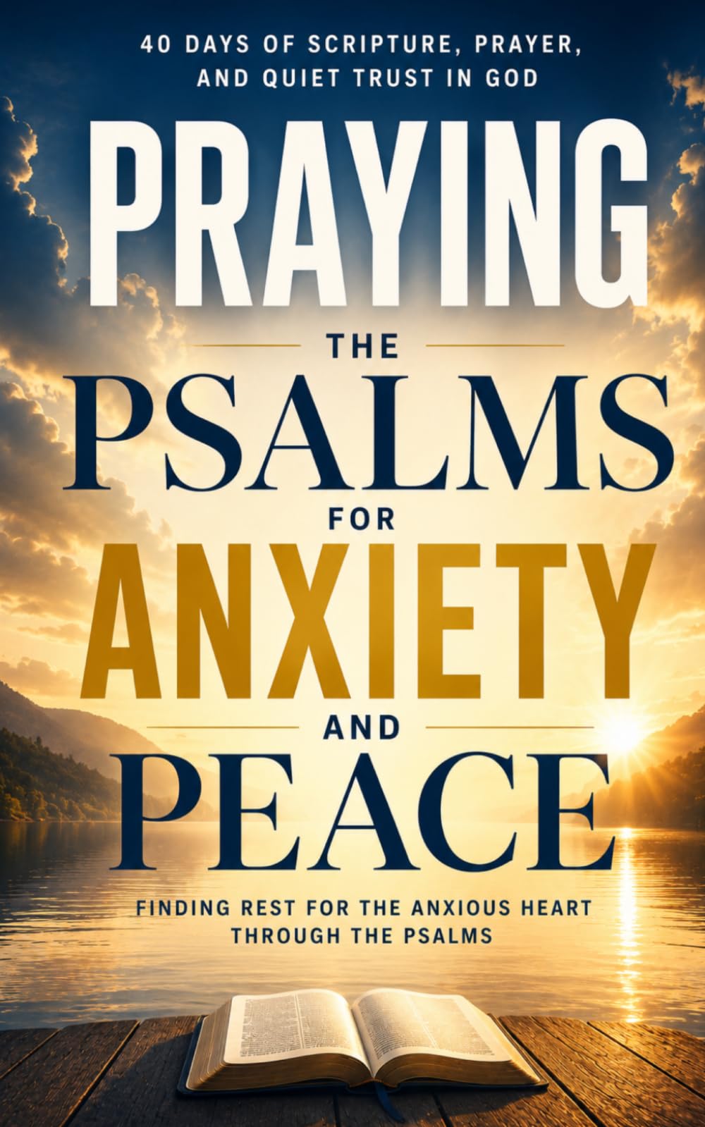 Praying the Psalms for Anxiety and Peace: 40 Days of Scripture, Prayer, and Quiet Trust in God
