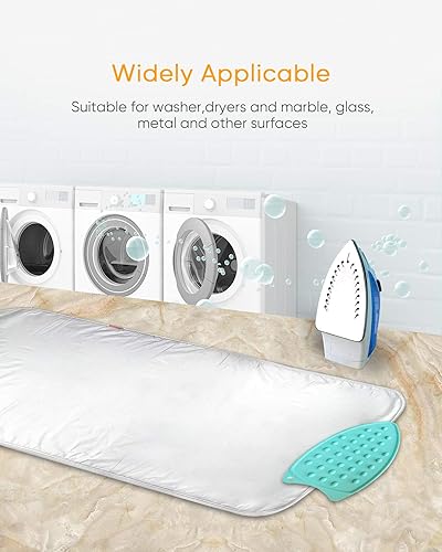 Miniatura 6 de Alfombrilla de planchar, gruesa (32 x 54 pulgadas), almohadilla de planchar de doble cara con almohadilla resistente al calor, tabla de planchar