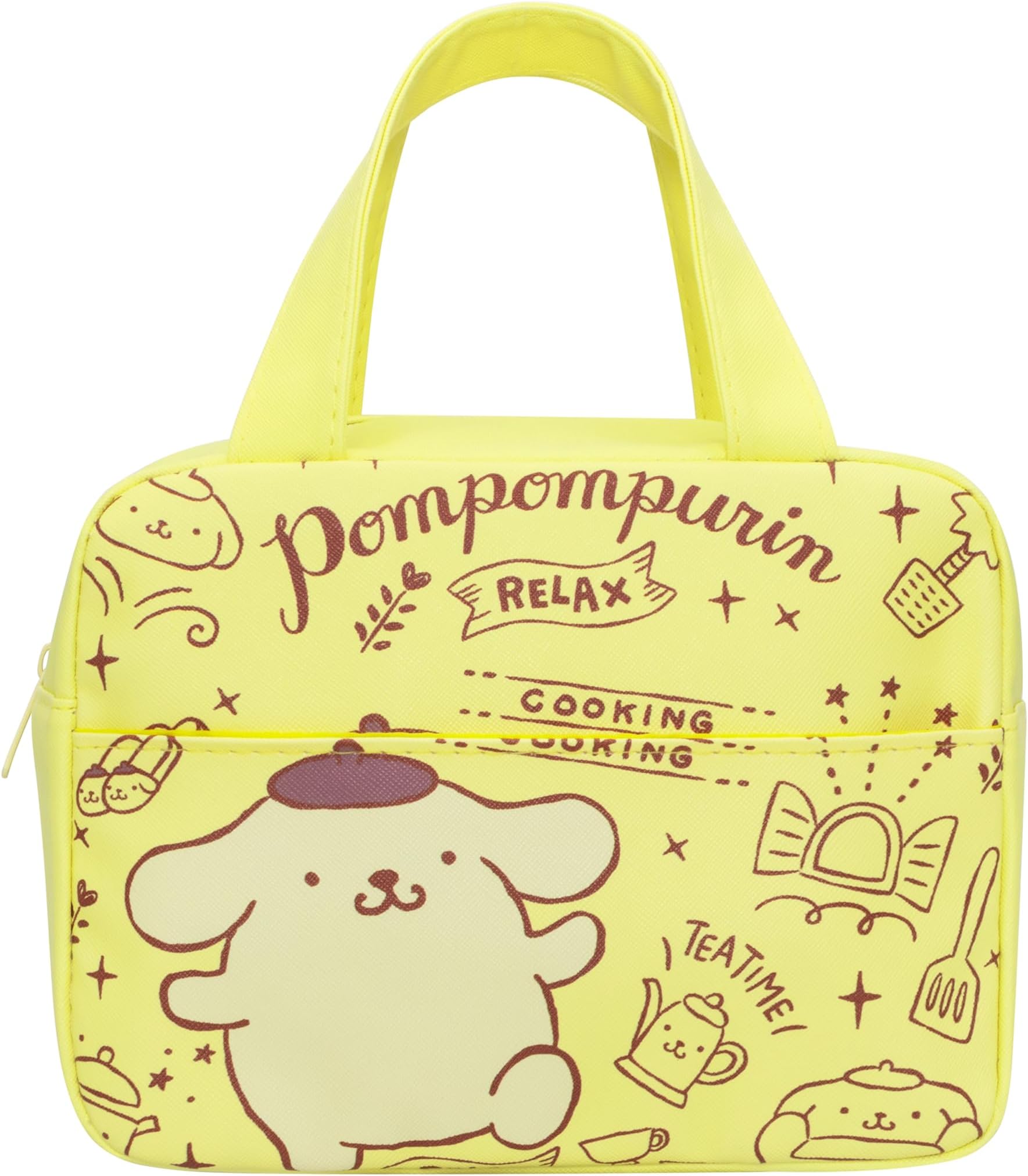 Anime PompomPurin Lunch Bag for Work Reusable Insulated Lunch Box Travel Picnic Container Lunch Box for women men