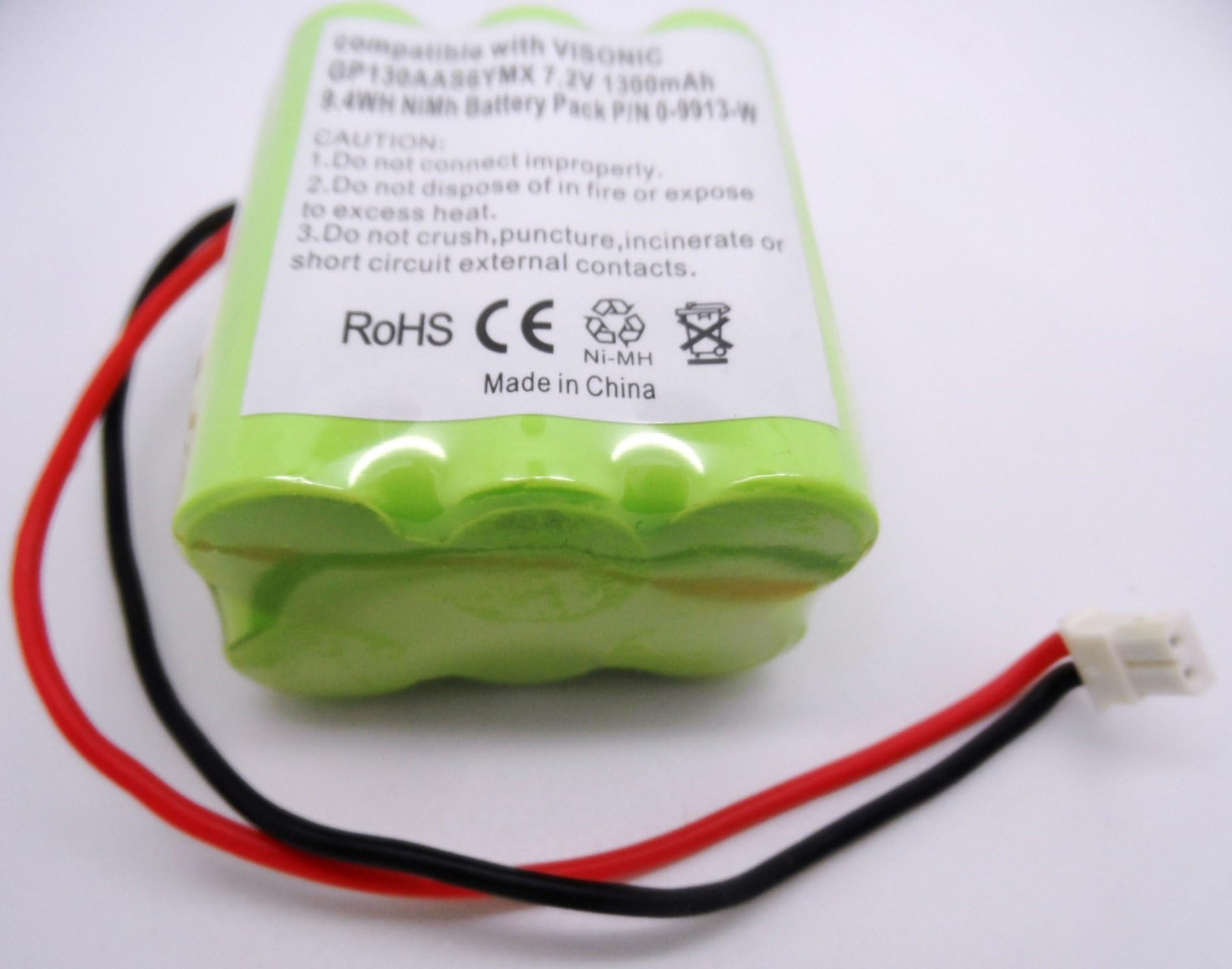 VISONIC POWERMAX+ PLUS ALARM 7.2V COMPATIBLE BATTERY P/N 0-9912-H