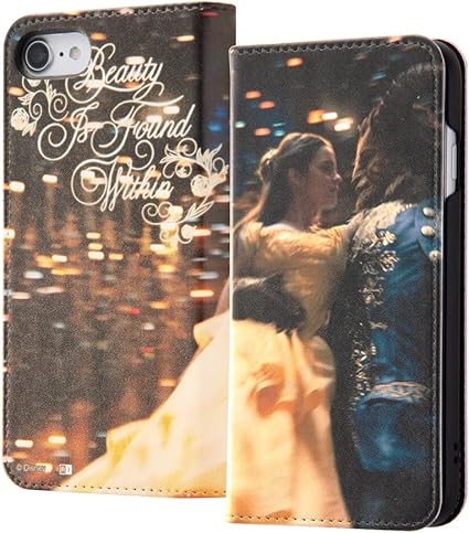 Amazon Co Jp ディズニー Iphone Se 第2世代 Iphone 8 Iphone 7 手帳型 ケース カバー 美女と野獣17 Ij Dp7lc Bl017 家電 カメラ