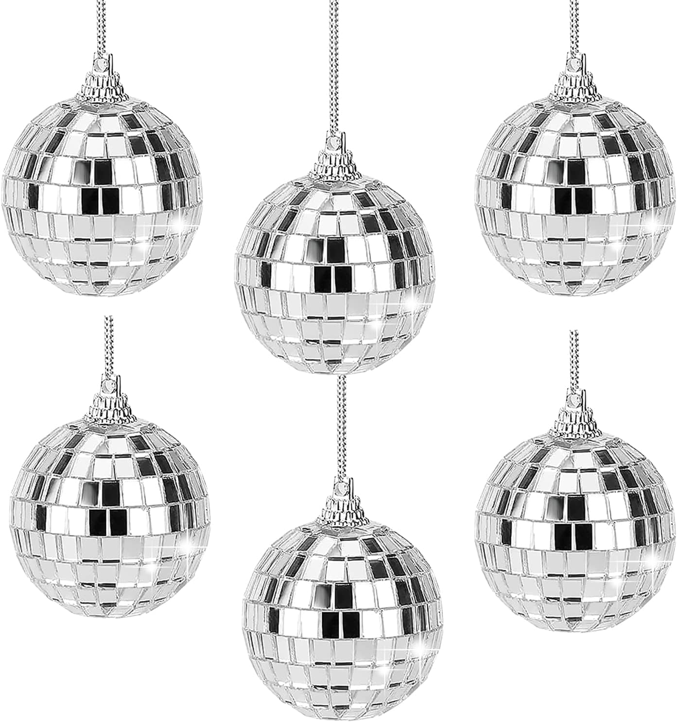 Mirror Disco Balls Set Mini Disco Party Decoration Hanging Mirror