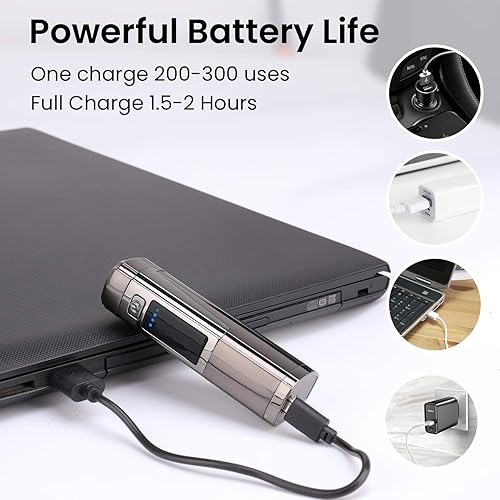 Miniatura 4 de Encendedor de plasma de triple arco  Encendedor eléctrico sin llama a prueba de viento recargable con indicador de batería LED  Encendedor de