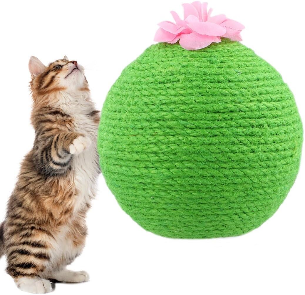 Toyokar Cat Scratcher Ball, Natural Sisal Cat Scratching