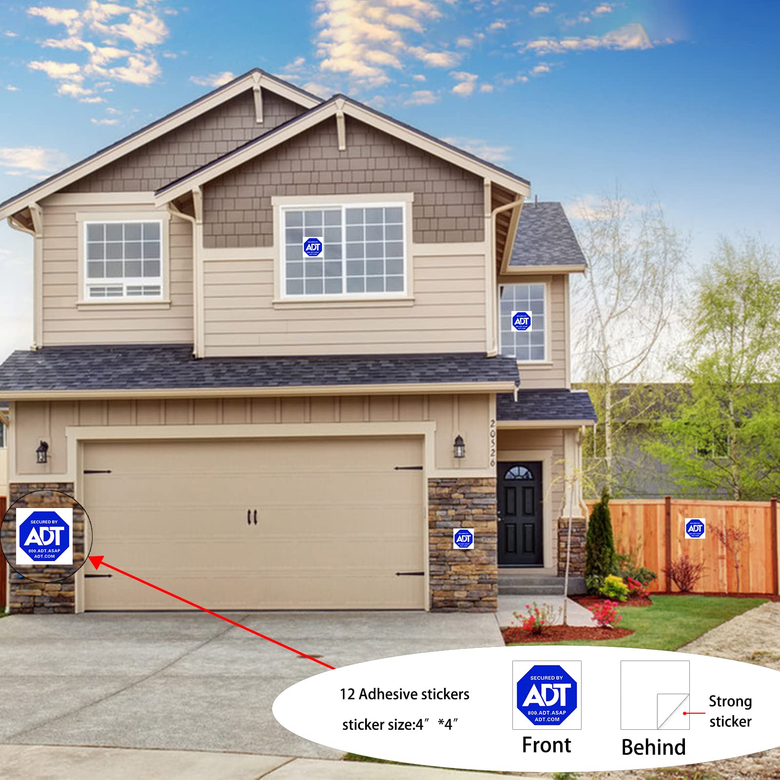 Panneau De Sécurité ADT SmartCam Avec Deux Télécommandes - Occasion